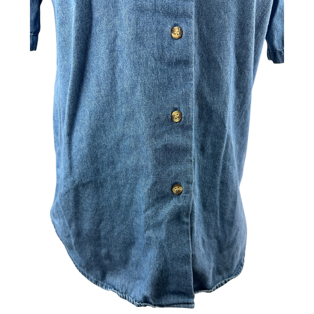Vintage Golf Cambridge Dry Goods Country Store Denim Shirt Button Front Medium - Picture 8 of 15